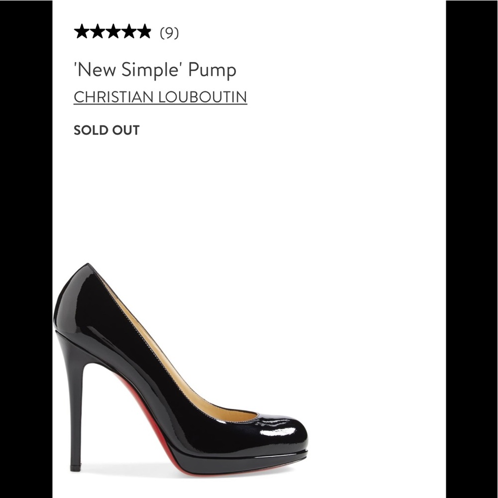 SOLD Authentic Christian Louboutin New Simple Pump 120 - Kid Leather 38.5 - Picture 12 of 15